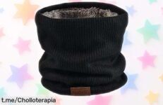 Bufanda tubular unisex NovForth con forro felpado a precio rebajado, ¡siente el calor y la protección que necesitas en invierno! No te quedes sin la tuya.