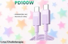 Cable USB C UGREEN 100W con descuento brutal: carga tu iPhone más rápido que nunca y no dejes escapar esta caída de precio única ¡Sé el primero en disfrutar la energía al instante!