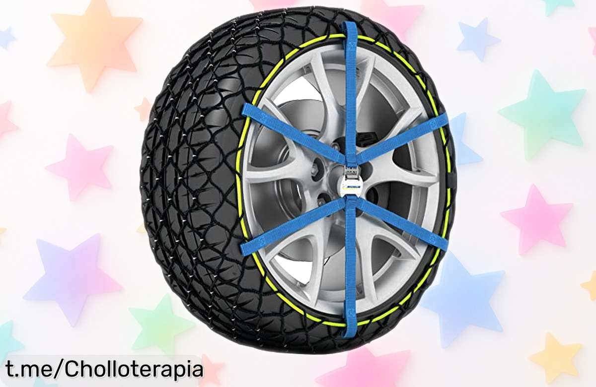 Cadenas para nieve Michelin con montaje ultrarrápido, super chollo que garantiza un viaje seguro y sin complicaciones. ¡No dejes pasar esta oferta limitada y viaja con tranquilidad!
