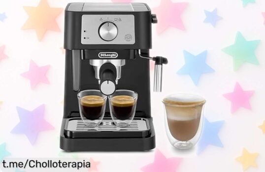 Cafetera de bomba De'Longhi con 15 bares: ¡descuento brutal para que saborees el mejor café crema! No te quedes sin la tuya, esta oferta vuela y tú lo mereces.