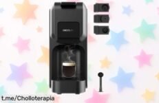 Cafetera de cápsulas Cecotec con 1350W y bomba de 20 bares, precio rebajado que hará sonreír a tu paladar: ¡hazte el mejor café en casa hoy mismo!