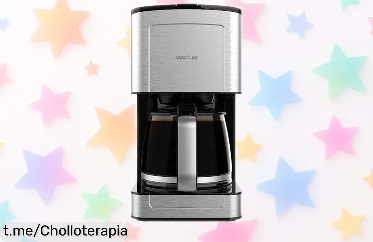 Cafetera de goteo Cecotec en acero inoxidable a precio rebajado, ¡haz que cada taza de café sea momento especial y disfruta ya este super chollo antes que desaparezca!