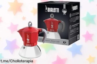 Cafetera moka Bialetti para inducción en rojo: disfruta cafés explosivos a precio loco, oferta limitada que transformará tu amanecer y te sacará una sonrisa con cada sorbo. ¡No lo dejes pasar!