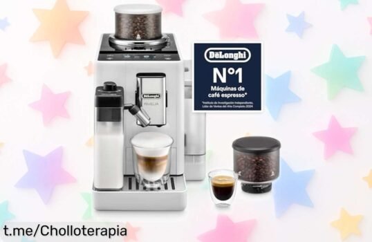 Cafetera superautomática De’Longhi Rivelia: disfruta de 16 bebidas gourmet en casa y sorpréndete con el precio rebajado que no podrás dejar escapar. ¡Hazte con la tuya antes que se agoten!