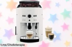 Cafetera superautomática Krups Roma, chollo imperdible: café perfecto y caliente sin esfuerzo. ¡No te quedes sin la tuya y disfruta de cada sorbo!