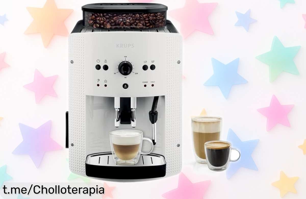 Cafetera superautomática Krups Roma, chollo imperdible: café perfecto y caliente sin esfuerzo. ¡No te quedes sin la tuya y disfruta de cada sorbo!