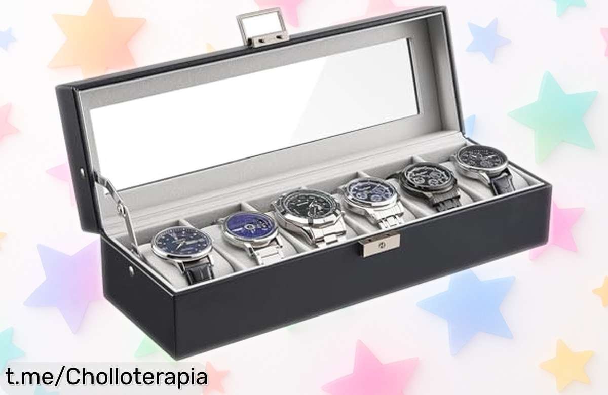 Caja organizadora para relojes ProCase: ¡Aprovecha el super chollo y guarda tus joyas con estilo en este elegante diseño a precio loco, solo por tiempo limitado!