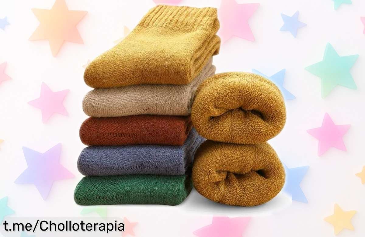 Calcetines térmicos de mujer MOSOTECH en colores chispeantes, ¡ofertón rebajado que no dura! Siente el calor y la comodidad al mejor precio.