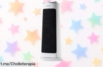 Calefactor cerámico oscilante: calor abrazador y silencioso que transforma tu hogar, ¡no te pierdas este chollo rebajado que lo llena todo de calidez!