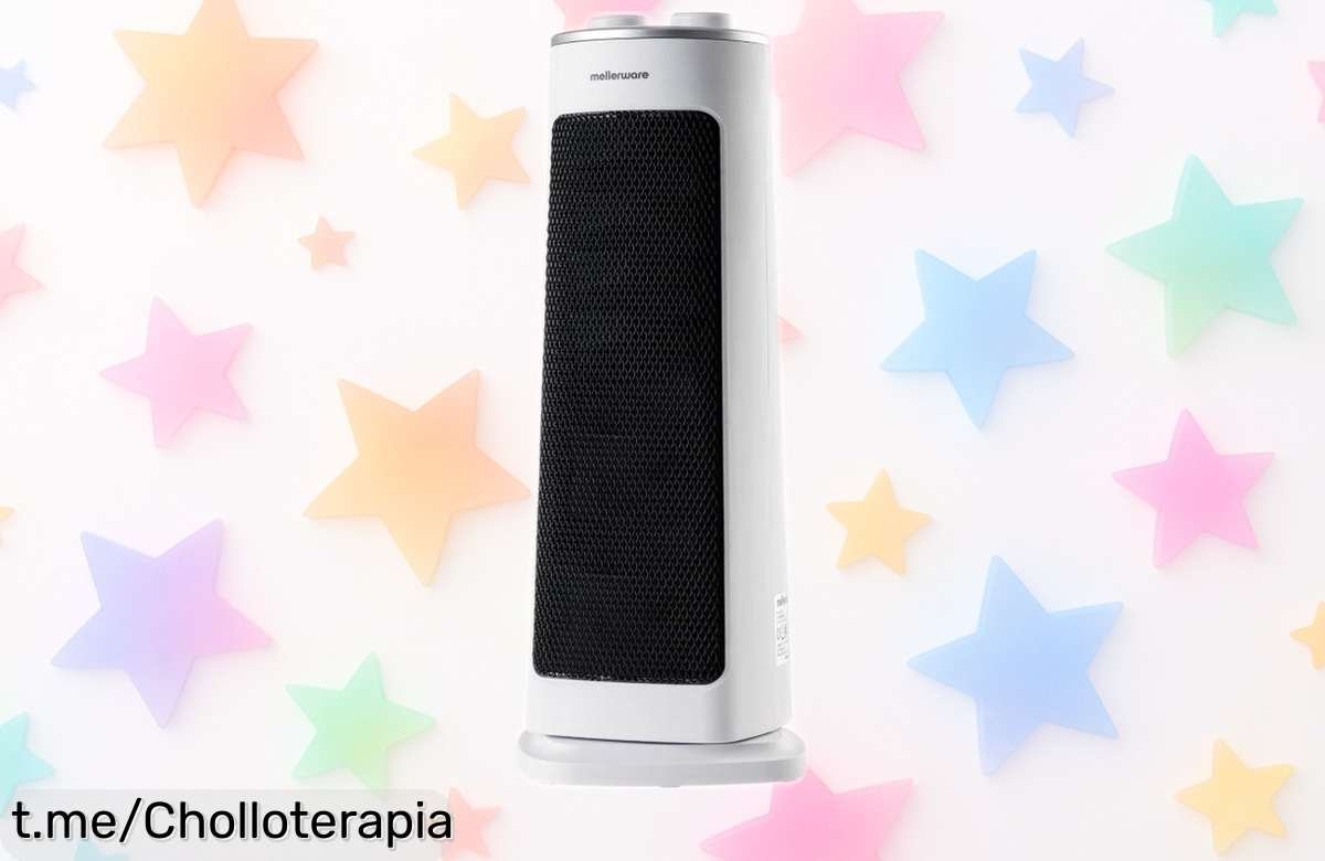 Calefactor cerámico oscilante: calor abrazador y silencioso que transforma tu hogar, ¡no te pierdas este chollo rebajado que lo llena todo de calidez!