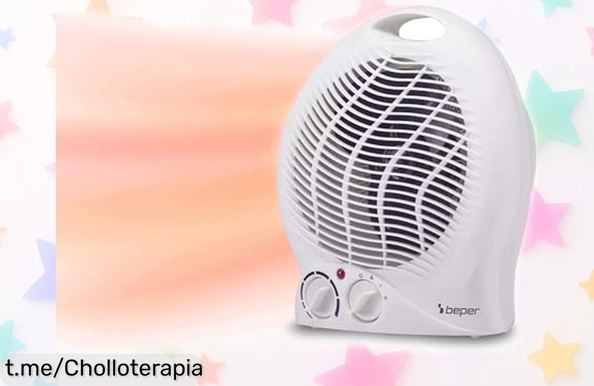 Calefactor eléctrico compacto para todo el año, potente y seguro; ¡corré que vuelan a precio rebajado! No dejes escapar este super chollo y mantén tu hogar cálido sin preocupaciones.