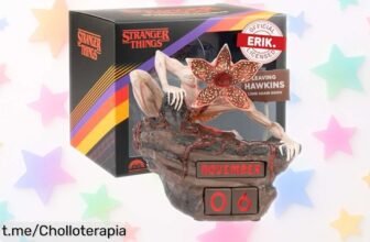Calendario Adviento Stranger Things con figura Demogorgon hecho a mano, diseño original y rebajado ¡no dejes pasar este super chollo que hará brillar tus días!