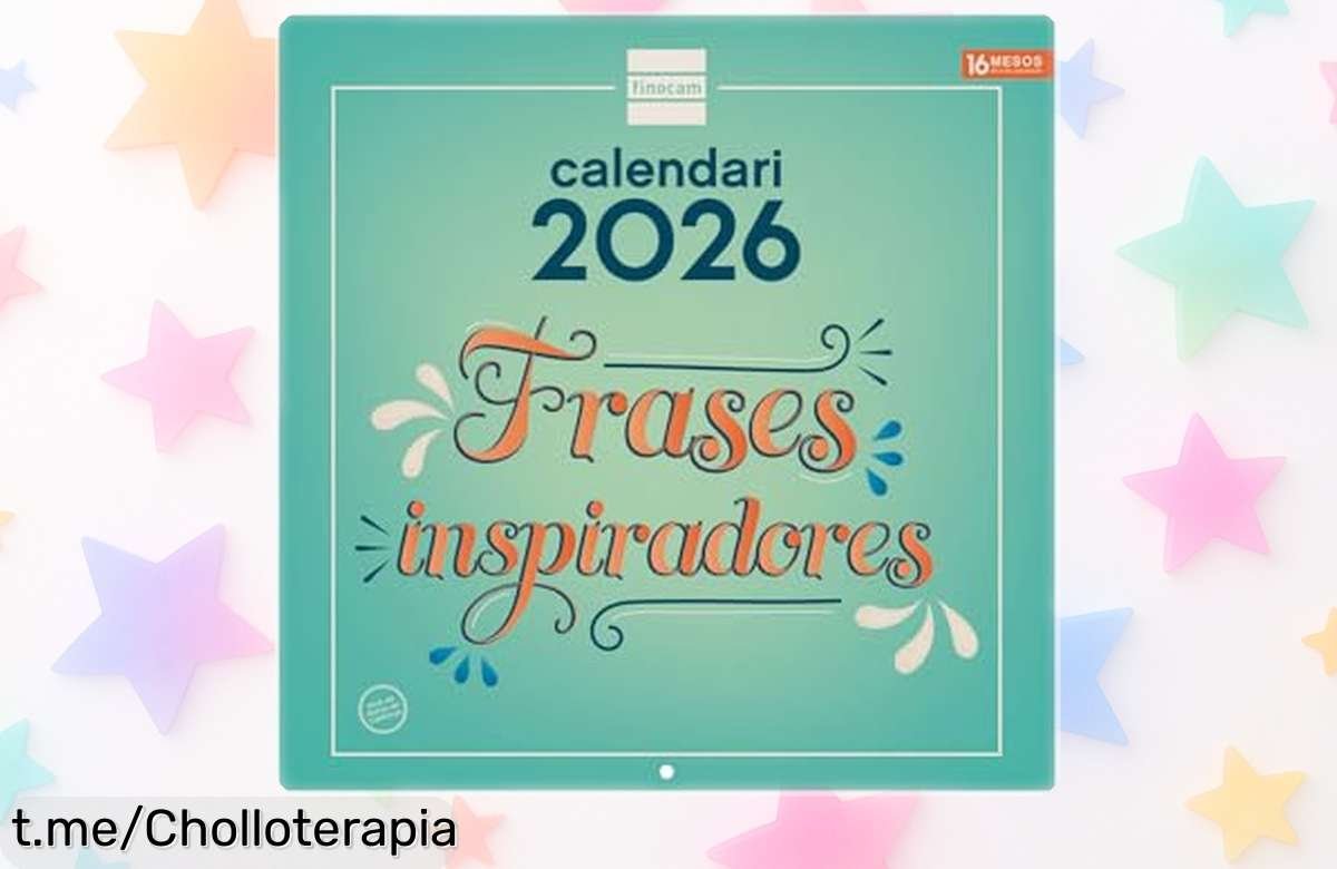 Calendario de pared 2026 Finocam con fases lunares y festivos rebajado, ¡aprovéchalo para planificar tu año sin perder detalle! ¡No te quedes sin el tuyo, que vuela esta oferta!