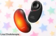 Calentador de manos recargable 2 en 1 que te calienta hasta por 7 horas y además incluye un disco antiestrés, ¡aprovéchalo a este precio rebajado antes de quedarte sin el tuyo!