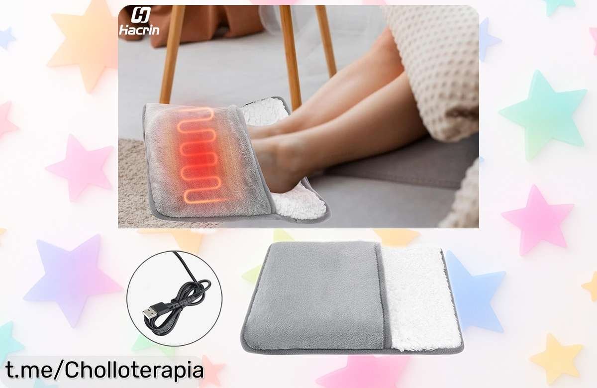 Calentador de pies USB con felpa suave: ¡aprovecha este super chollo a precio rebajado y siente el calor en tus pies antes que sea tarde!