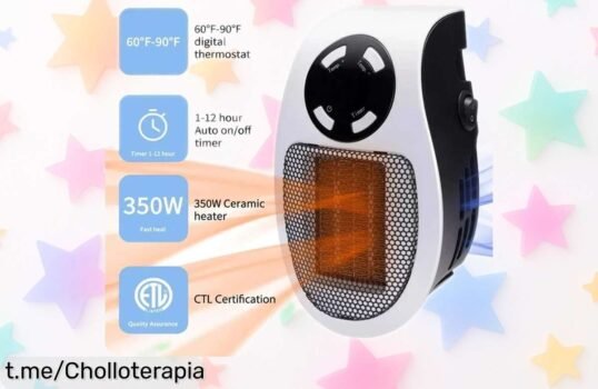 Calentador eléctrico portátil que derrite el frío con caída de precio impresionantes, siente el calor envolvente y disfruta ¡aprovéchalo antes de que se acaben!