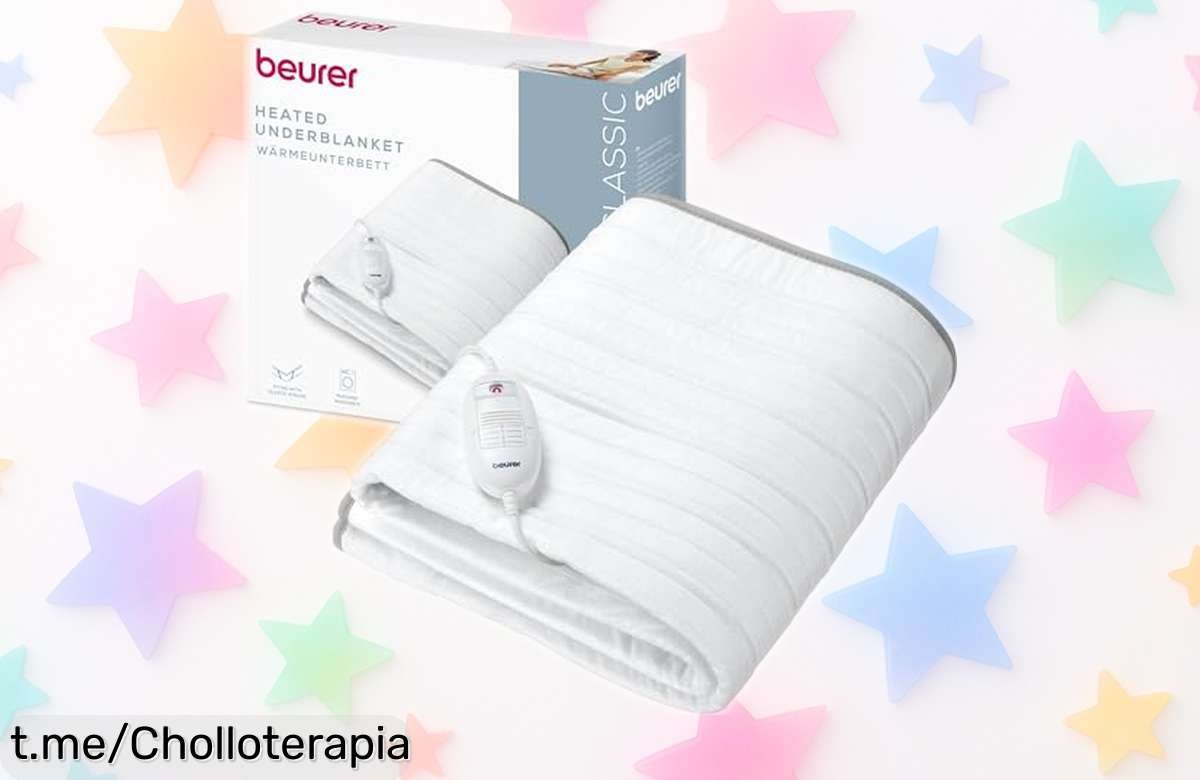 Calientacamas eléctrico Beurer: Disfruta de noches calentitas y tranquilas a un precio rebajado, ¡no te pierdas este súper chollo que calienta tu hogar!