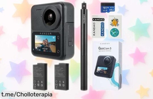 Cámara 360 con fotos de 62MP y video 5.7K, a precio rebajado de forma brutal; no pierdas la oportunidad de capturar momentos inolvidables ¡Hazla tuya antes que se agote!