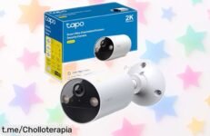 Cámara WiFi de batería con visión nocturna a color, ¡rebajada! Aprovecha este super chollo para proteger lo que amas y siente la tranquilidad al instante.