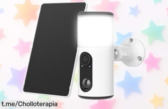 Cámara de vigilancia WiFi Anran 2K con visión nocturna en color y panel solar, precio loco por tiempo limitado ¡Protege tu hogar antes que se acabe!