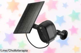 Cámara de vigilancia WiFi solar Woox con visión nocturna y alarma; ¡aprovecha el precio rebajado y cuida tu hogar como lo merece, corre antes de que se acaben!