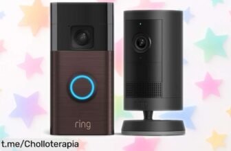 Cámara exterior plus y videotimbre Ring en calidad 2K a precio rebajado, monta tu seguridad fácil y rápido; ¡aprovecha esta oferta limitada y vivé con paz mental ya!