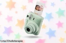 Cámara instantánea Instax Mini mint green con lente selfie, captura momentos únicos a un precio rebajado que te dejará sin aliento. ¡No dejes pasar este super chollo!