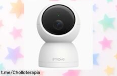 Cámara interior 2.5K UHD con giro 360° y visión nocturna, ¡reducida a un precio increíble! Cuida lo que más amas en tiempo real, no esperes más para hacerte con este ofertón.