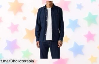 Camisa slim Mookie Dark Wash con logo espectacular, ahora a un precio rebajado irresistible; no te quedes sin ella y conquista todas las miradas con tu estilo fresco. ¡Date prisa!