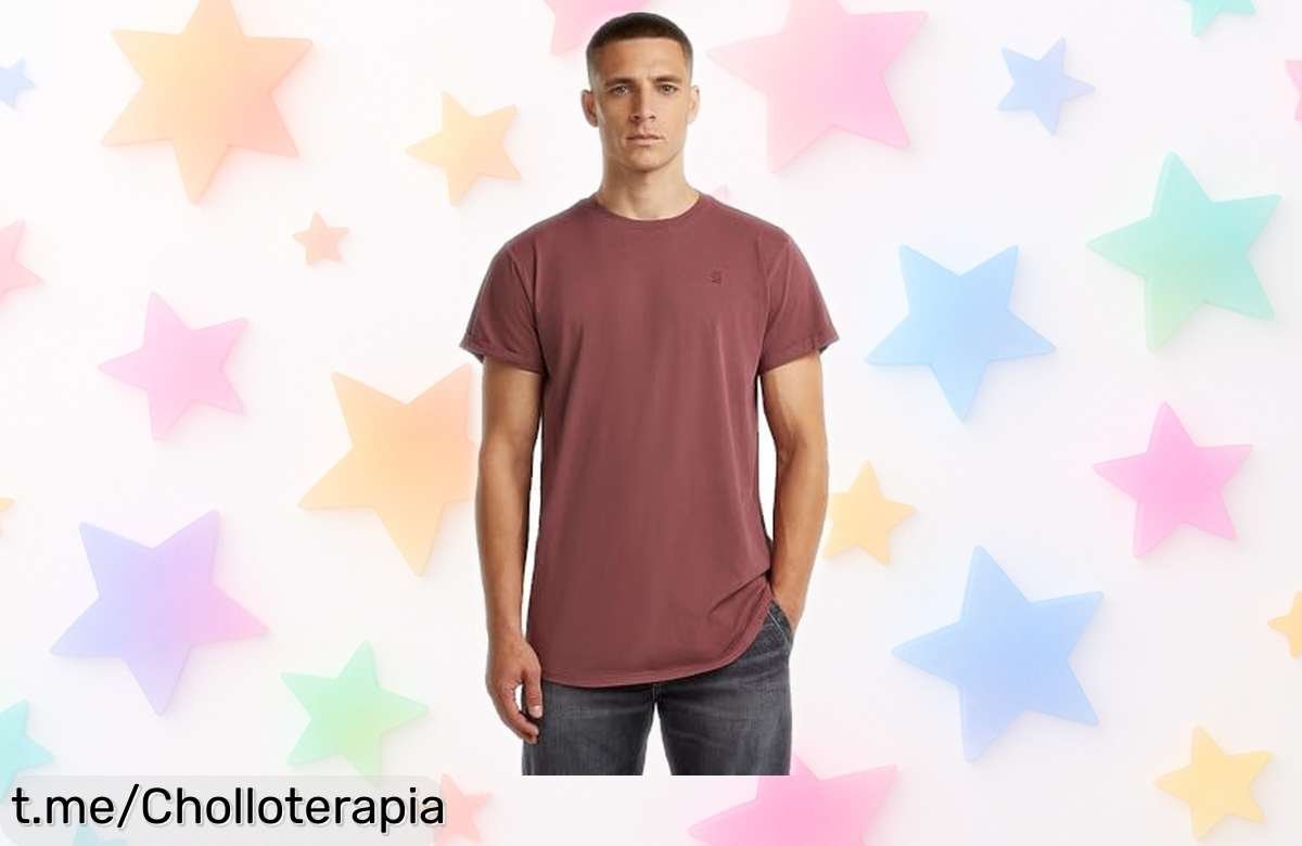 Camiseta GStar roja para hombre al mejor precio de ganga, ¡solo quedan pocas! Vístete con estilo y destaca en cada ocasión, no dejes pasar esta oportunidad.