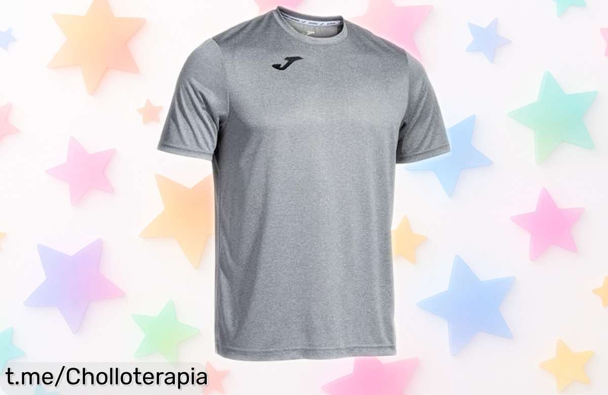 Camiseta Joma Combi gris claro XL a precio loco con secado rápido y diseño inteligente, ¡no dejes escapar este chollo que te hará lucir siempre genial!