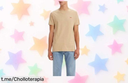 Camiseta Levi’s con logo auténtico a precio rebajado; no te pierdas este super chollo y siéntete increíble cada día, ¡hazla tuya antes de que se agoten!