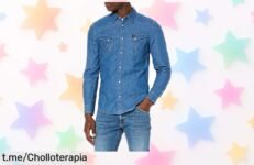 Camiseta Wrangler LS Western para hombre a precio rebajado: un super chollo que te dará un estilo auténtico y único. ¡Aprovecha antes de que se agote!