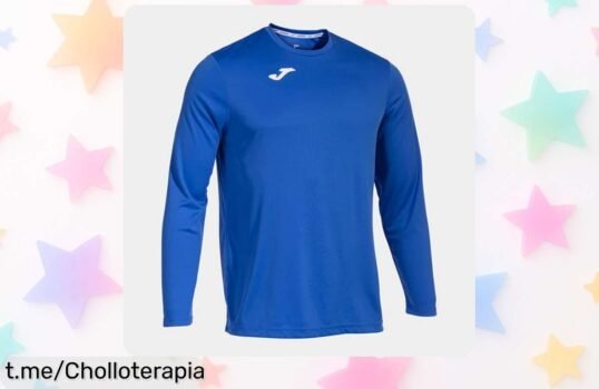 Camiseta deportiva Joma de manga larga ligera y transpirable, oferta increíble que no puedes dejar pasar; siente la energía al máximo antes de que se agote este chollazo ¡Corre ya!