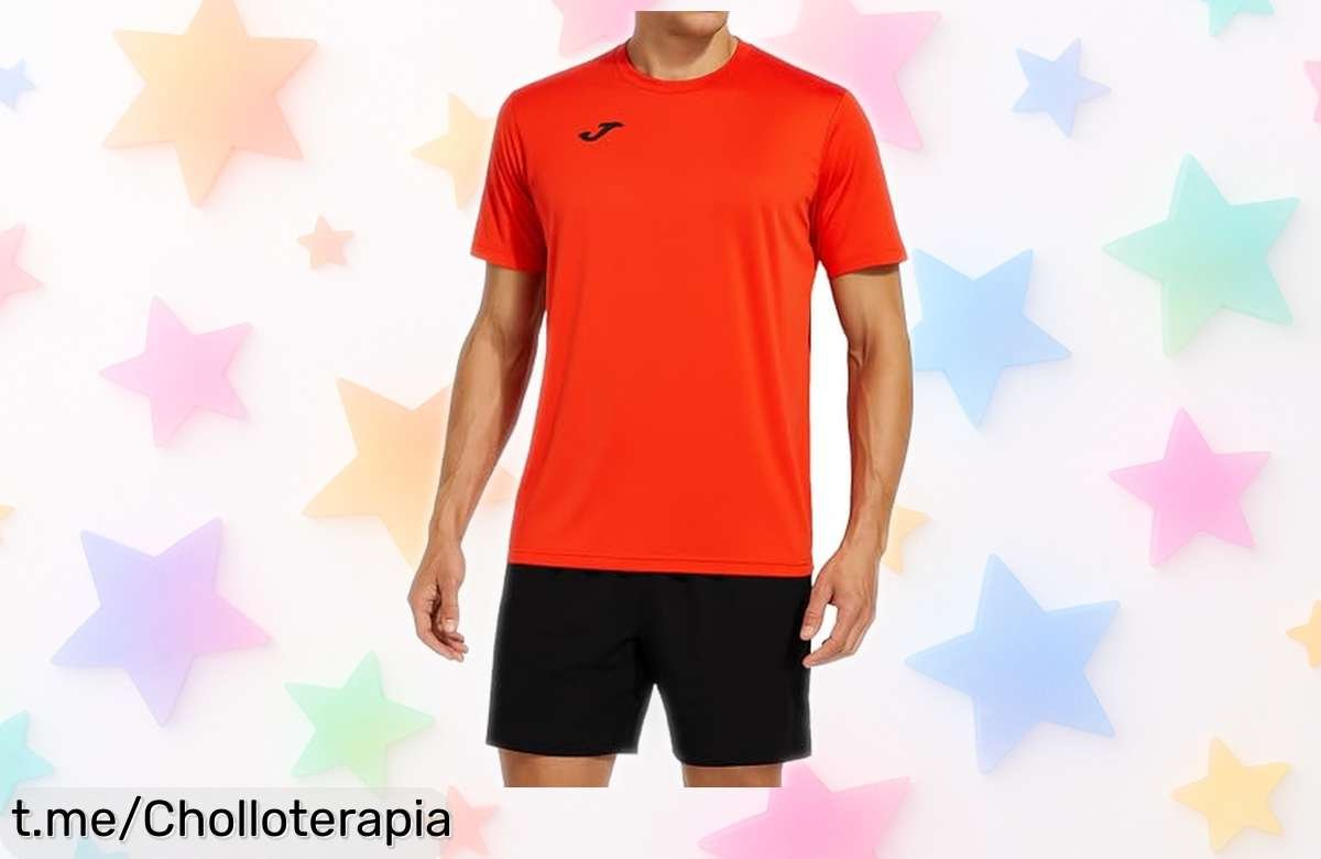 Camiseta deportiva Joma ligera y transpirable con secado rápido: ¡la oportunidad perfecta para moverte sin límites a un precio increíble! ¡Corre antes que se agoten!