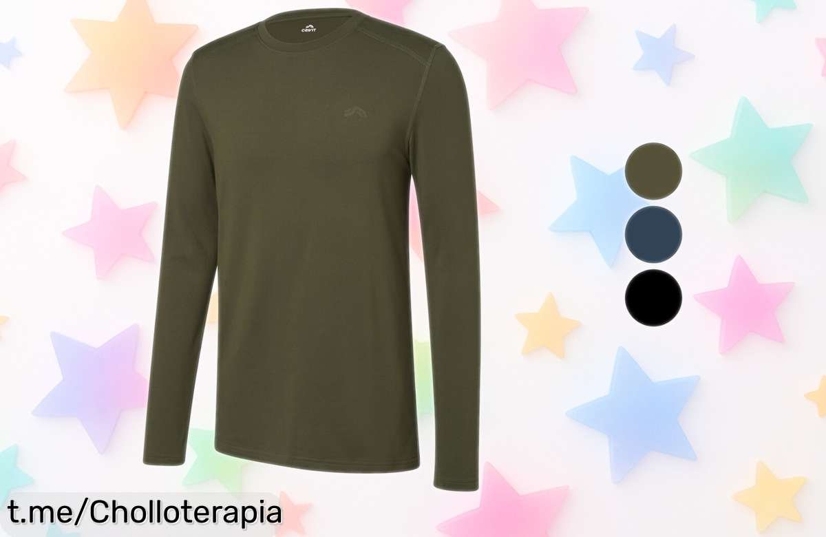 Camiseta térmica técnica para hombre, de secado rápido y colores irresistibles: ¡precios locos que no puedes dejar pasar! Siente la frescura y controla el sudor ya mismo.