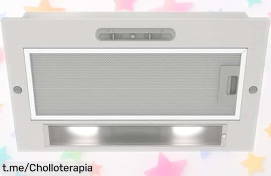 Campana de cocina con motor ultra silencioso y doble extracción potente a un precio loco para que tu hogar huela fresco. ¡No te quedes sin este super chollo que hará tu vida más fácil!