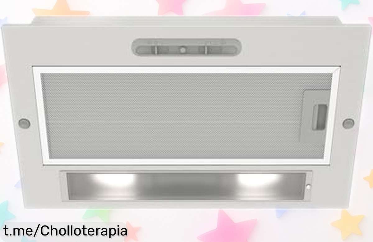 Campana de cocina con motor ultra silencioso y doble extracción potente a un precio loco para que tu hogar huela fresco. ¡No te quedes sin este super chollo que hará tu vida más fácil!