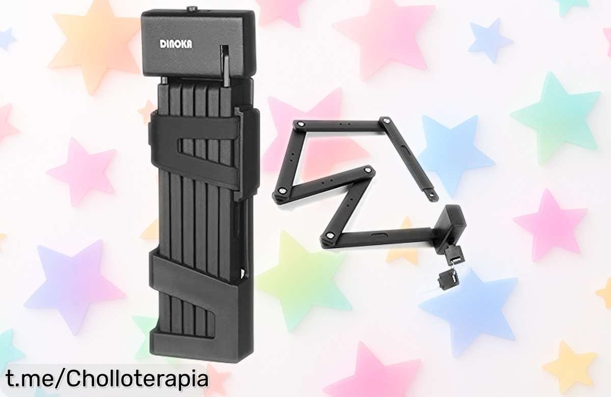 Candado plegable DINOKA súper resistente y seguro a precio muy bajo por tiempo limitado, protege lo que más quieres con este ofertón master del día ¡Consíguelo ya!
