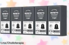 Cápsulas de café ristretto by Amazon en super pack rebajado: un chollo irresistible para un día lleno de sabor que tu paladar no puede dejar escapar. ¡Hazte con ellas ya!