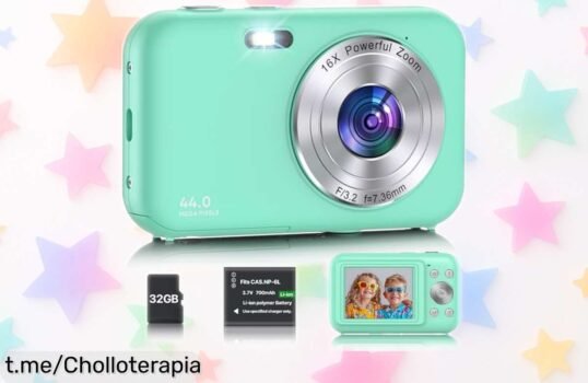 Captura momentos únicos con la increíble cámara digital compacta de 44MP y zoom 16X, ahora a un precios locos que vuelan. ¡No pierdas esta oportunidad absurda!