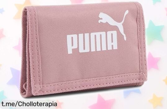 Cartera PUMA con cierre seguro y bolsillo para monedas, ¡ahora al mejor precio! Organiza tu dinero sin líos y siente la tranquilidad que mereces antes de que se acabe esta oferta.