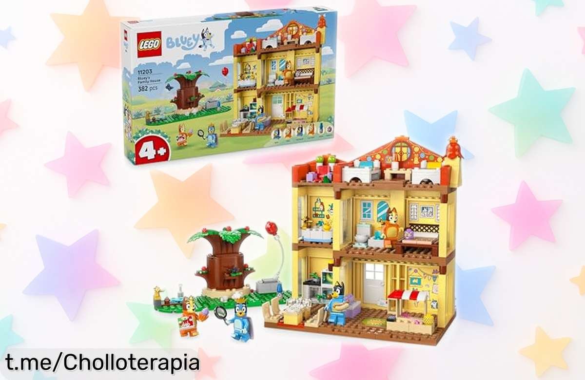 Casa familiar de Bluey LEGO con 4 minifiguras y jardín, un ofertón que iluminará las historias de los peques. ¡No esperes más, corre antes de que se acabe!