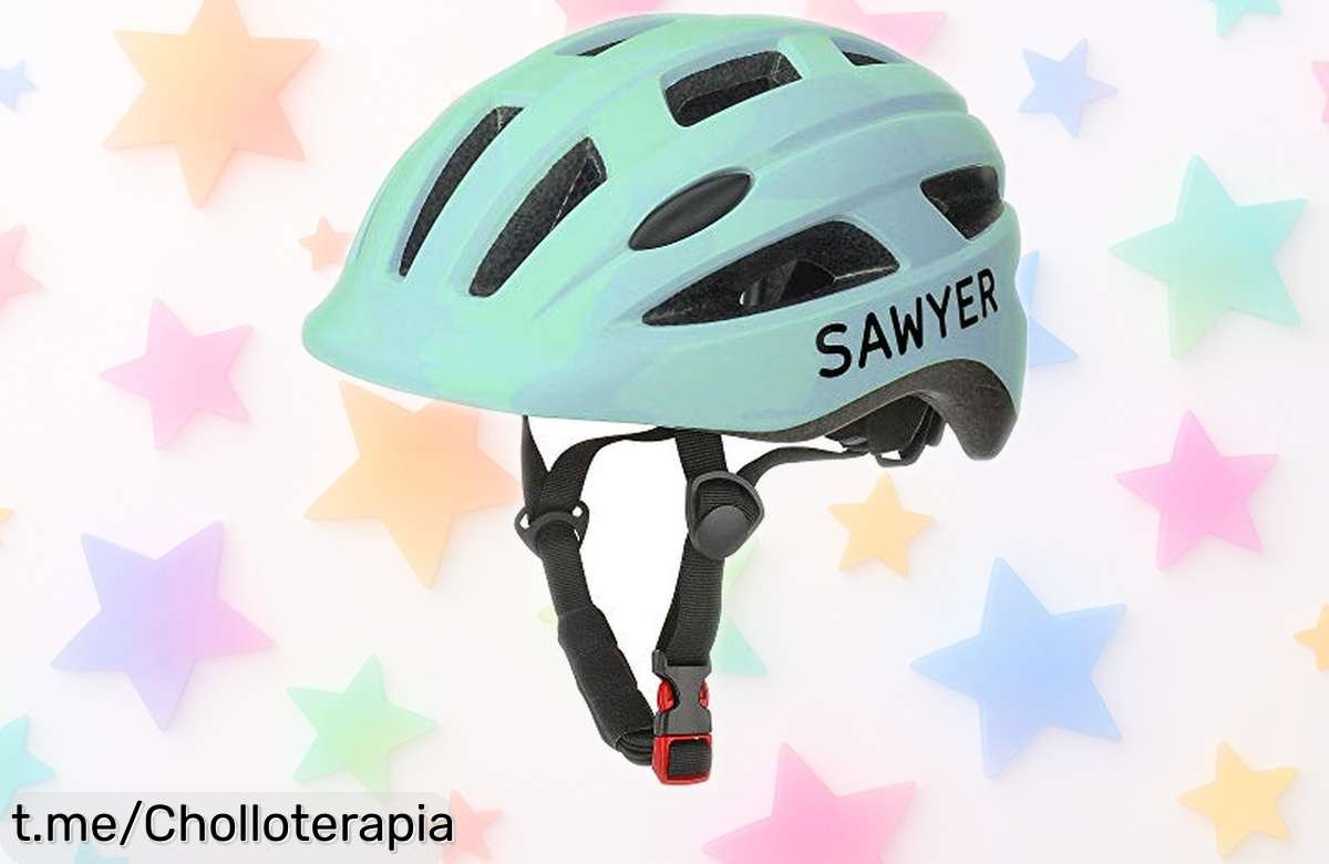 Casco infantil ajustable Sawyer Bikes, ¡precio rebajado! Protege a los peques mientras disfrutan en bici. Corre que vuelan, no dejes pasar este super chollo lleno de diversión.
