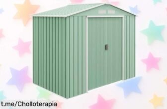 Caseta de jardín metálica Outsunny, resistente y con puertas correderas: ¡rebaja increíble que no puedes dejar pasar, dale a tu jardín el hogar perfecto hoy mismo!