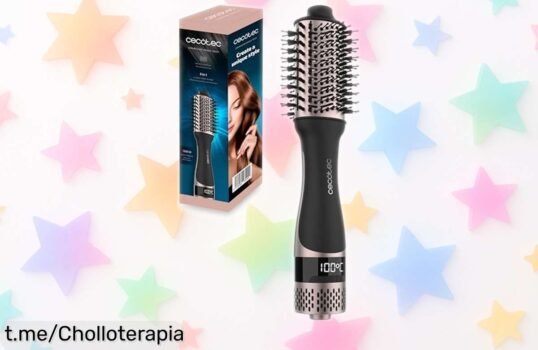 Cepillo de aire Cecotec con pantalla y tecnología ceramiccare: seca, desenreda y alisa como un pro. ¡No lo pienses más, tu pelo brillante te está esperando!