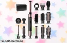 Cepillo de aire caliente Cecotec con 14 cabezales a un precio loco, para rizos perfectos sin frizz; no te quedes sin el tuyo, ¡haz que tu melena brille ahora!
