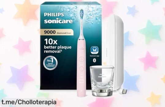 Cepillo dental sónico Philips Sonicare DiamondClean 9000 rebajado: limpieza profunda, control en la app y sonrisa perfecta ¡No dejes pasar este super chollo y sorpréndete ya!