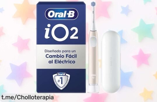 Cepillo eléctrico OralB iO 2 rosa con sensor de presión a un precio increíble, tu sonrisa y encías lo agradecerán. ¡No esperes más y aprovecha esta oferta única antes que desaparezca!