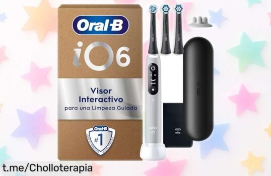 Cepillo eléctrico OralB iO con 3 cabezales y app inteligente a precio rebajado, aprovecha este chollo para presumir de sonrisa radiante ¡No lo dejes escapar!